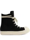 Rick Owens Black Hollywood Mega Bumper Sneakers In Black
