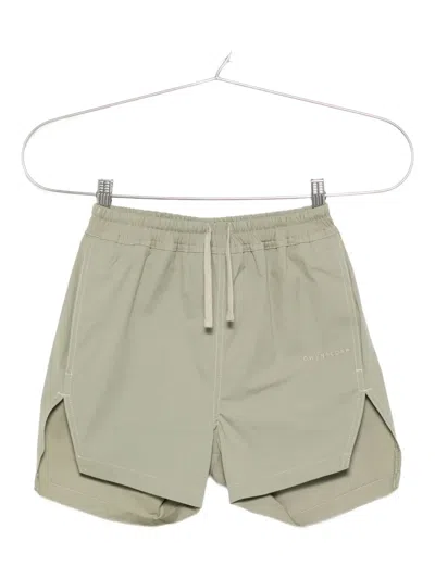 Rick Owens Kids' Hollywood Split-hem Boxers In Green