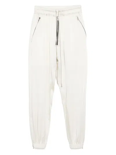 Rick Owens Hollywood Track Pants In White