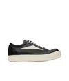 Rick Owens Vintage Sneaks Low Leather Sneakers In Black