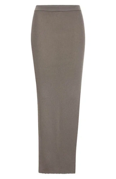 Rick Owens Hollywood Wool Sacriskirt In Dust
