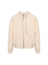 Rick Owens Hooded Cotton Windbreaker With All-over Paneled Construction In Multi
