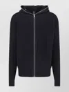 Rick Owens Hooded Crewneck Sweater Ribbed Texture In Multi
