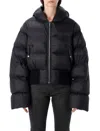 Rick Owens Down Jacket With Hood In Black