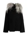 Rick Owens Hooded Down Jacket In Black