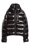 Rick Owens Hooded Down Puffer Jacket In Black
