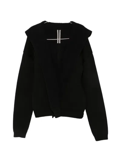 Rick Owens Hooded Jacket In Black