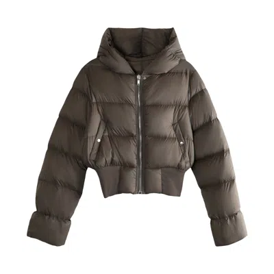 Pre-owned Rick Owens Hooded Jacket 'dark Dust' | Grey | Women's Size 40 In Gray