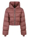 Rick Owens Hooded Jacket In Pink