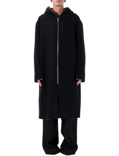 RICK OWENS RICK OWENS MLTON WOOL GIMP MAC COAT