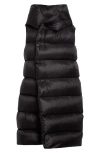Rick Owens Oversized Quilted Knit-paneled Shell Hooded Down Jacket In Black