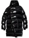 Rick Owens Black Porterville Hooded Liner Down Coat In Black