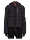 Rick Owens Mens Black Gimp Padded Shell-down Jacket In Black