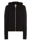 Rick Owens Hooded Crewneck Sweater Ribbed Texture