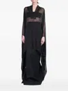 Rick Owens Hooded Silk Kaftan