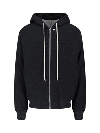 Rick Owens Hooded Sweatshirt In Black
