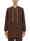 Rick Owens Brown Cotton Sweatshirt In Brown