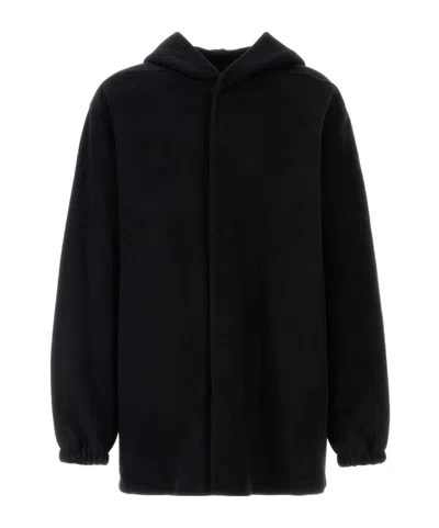 Rick Owens Hooded Tour Jacket In Black