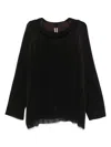 Rick Owens Women Wool Blend Belted Hoodie In Black