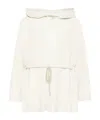 Rick Owens Hooded Tunic Tops White In White