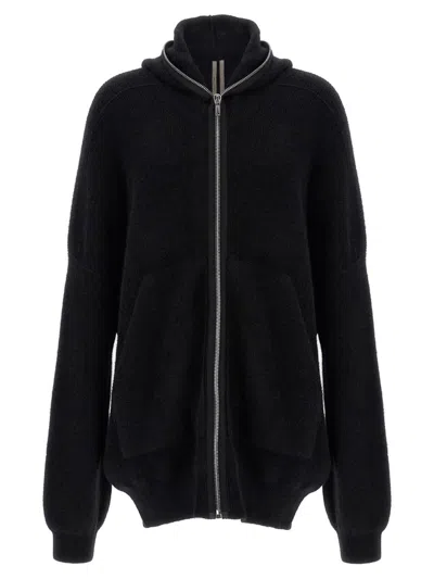 RICK OWENS RICK OWENS HOODED WOOL CARDIGAN