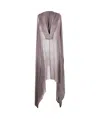 Rick Owens Women Hooded Kaftan Pullover In Gray