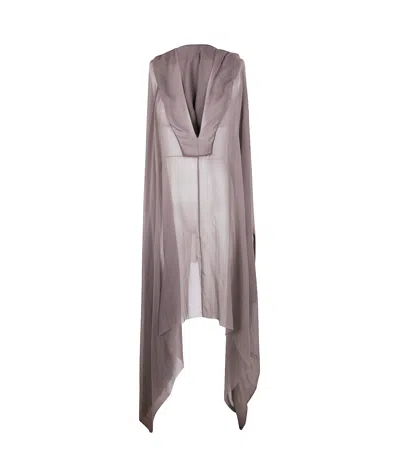 RICK OWENS SEMI-SHEER DRESS