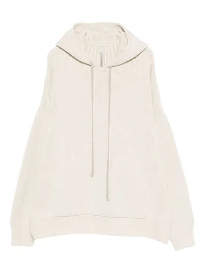 Rick Owens Hun Pocket Hoodie In Neutral