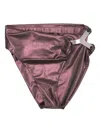 Rick Owens Hydra Asymmetric Bikini Bottom In Purple
