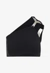 Rick Owens Hydra One-shoulder Bikini Top In Black