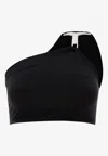 Rick Owens Hydra One-shoulder Bikini Top In Black