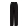 RICK OWENS ICONIC BLACK SILK AND WOOL JEANS FOR MEN
