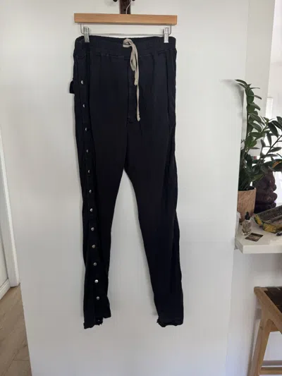 Pre-owned Rick Owens Indigo Pusher Pants In Blue