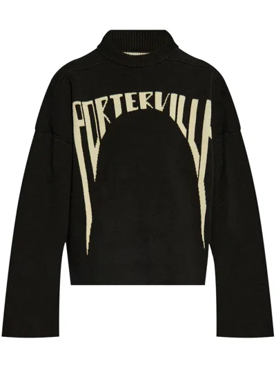 RICK OWENS INTARSIA-KNIT SWEATER