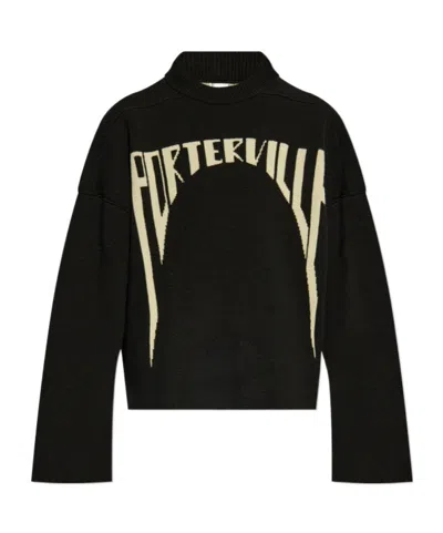 RICK OWENS RICK OWENS INTARSIA-KNIT CREWNECK JUMPER