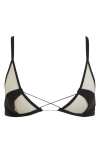 Rick Owens Intimo Bikini Top In Multi
