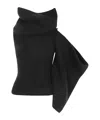 Rick Owens Double Banded Knit Top Clothing In Black