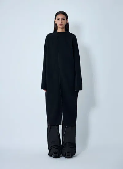 Rick Owens Island Coat In Blue