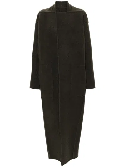 Rick Owens Island Coat In Green