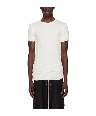Rick Owens Item O-neck Short-sleeved T-shirt In White