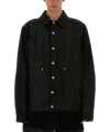 Rick Owens Collared Long Sleeves Jacket With Adjustable Cuffs In Black