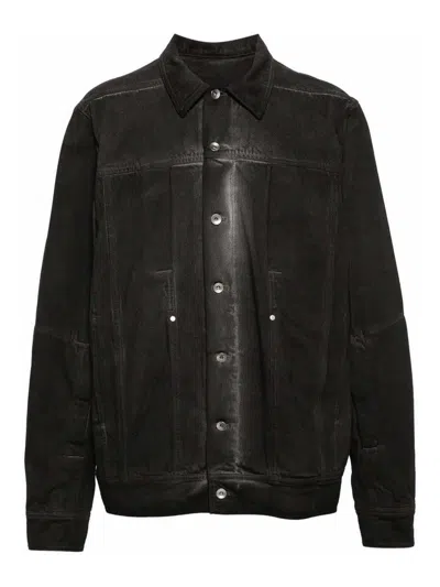 Rick Owens Jacket In Black
