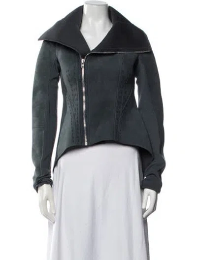 Pre-owned Rick Owens Jacket In Blue