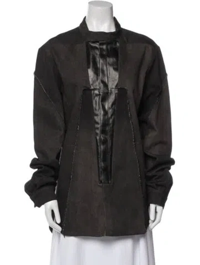 Pre-owned Rick Owens Jacket In Brown