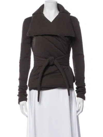 Pre-owned Rick Owens Jacket In Brown