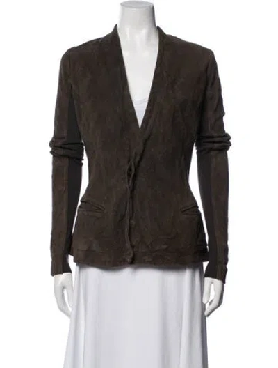 Pre-owned Rick Owens Jacket In Brown