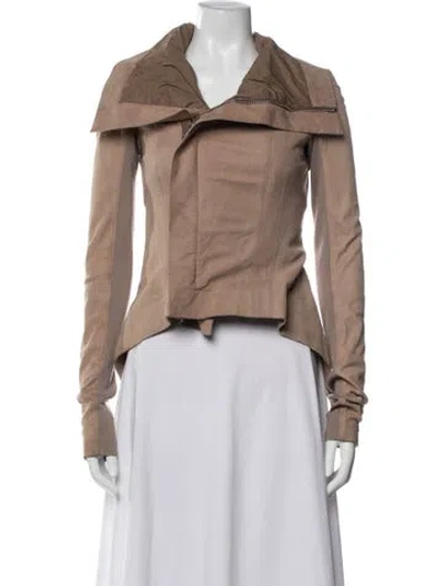 Pre-owned Rick Owens Jacket In Brown/neutrals