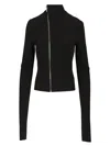 Rick Owens Tailored Jacket With High Collar And Long Sleeves In Black