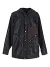 Rick Owens Man Denim Outerwear Black Size 38 Cotton In Brown