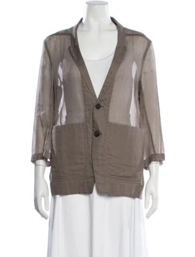 Pre-owned Rick Owens Jacket In Neutrals